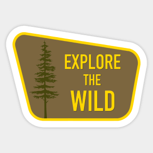 Explore the Wild Outdoor Enthusiast Design Sticker